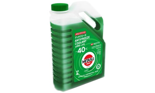 Антифриз Mitasu Antifreeze Green Long Life Coolant LLC, зелёный, -40°C, 4л, арт. MJ-642/4