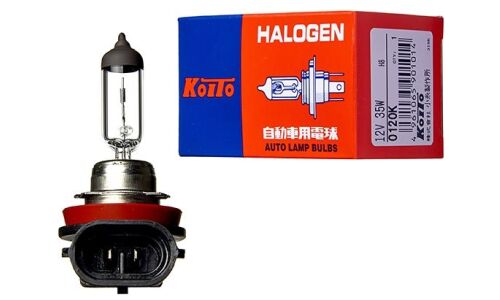 Лампа галогенная Koito Halogen H8 (PGJ19-1, T11), 12В, 35Вт, 3200К, 1 шт, арт. 0120K