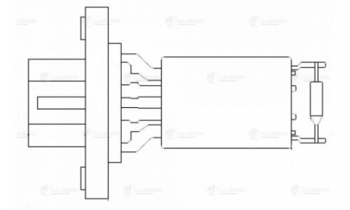 Резистор э/вент. отоп. для а/м Ford Focus II (05-)/Mondeo IV (07-) Luzar, арт. LFR 1076