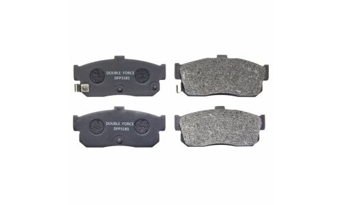 Колодки тормозные дисковые Double Force, задние, комплект на ось (4 шт), арт. DFP3181