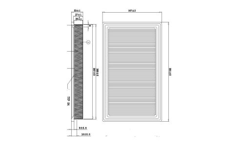 Фильтр воздушный Double Force A-243V, арт. DFA2964