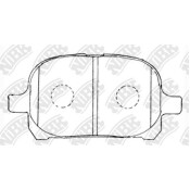 Колодки тормозные дисковые NiBK, комплект на ось (4 шт), арт. PN1401