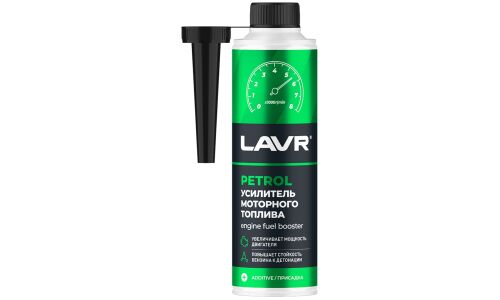 Усилитель моторного топлива Lavr Octane Racing, присадка в бензин, увеличивает октановое число, бутылка с насадкой 310мл, арт. Ln2127-L