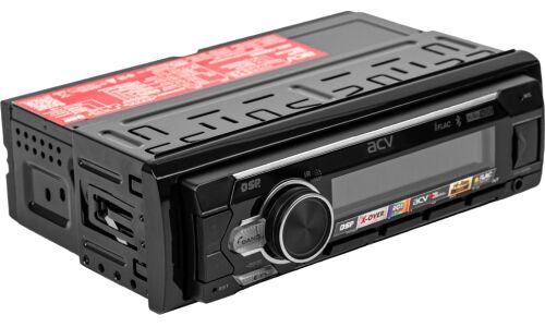 Автомагнитола ACV ADX-905BM DSP, 1 DIN, USB/AUX/Bluetooth, 4х50Вт, пульт ДУ, настраиваемая подсветка