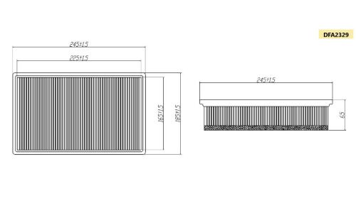 Фильтр воздушный Double Force A-222V, арт. DFA2329