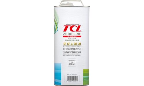 Масло моторное TCL Zero Line 5w30, синтетическое, API SP, ILSAC GF-6A, для бензинового двигателя, 4л, арт. Z0040530SP