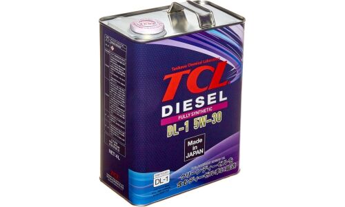 Масло моторное TCL Diesel 5w30, синтетическое, JASO DL-1, для дизельного двигателя, 4л, арт. D0040530