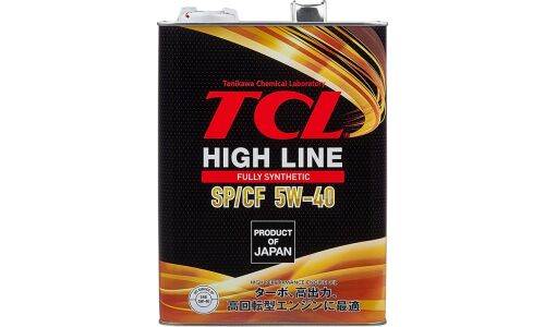 Масло моторное TCL High Line 5w40, синтетическое, API SP/CF, универсальное, 4л, арт. H0040540SP
