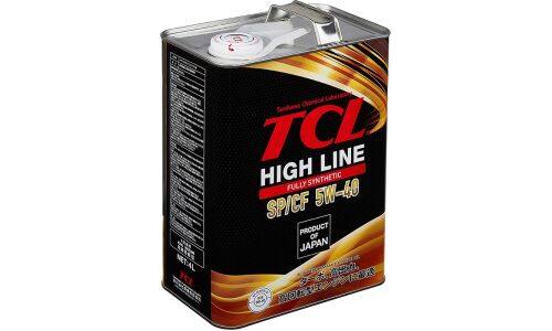 Масло моторное TCL High Line 5w40, синтетическое, API SP/CF, универсальное, 4л, арт. H0040540SP