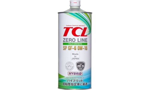 Масло моторное TCL Zero Line 0w16, синтетическое, API SP, ILSAC GF-6B, для бензинового двигателя, 1л, арт. Z0010016SP