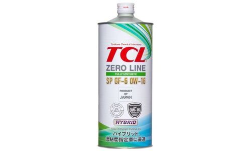Масло моторное TCL Zero Line 0w16, синтетическое, API SP, ILSAC GF-6B, для бензинового двигателя, 1л, арт. Z0010016SP