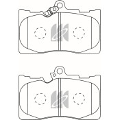 Колодки тормозные дисковые Kashiyama, передние, комплект на ось (4 шт), арт. D2266M