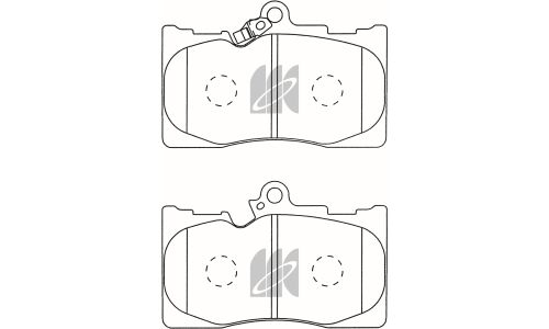 Колодки тормозные дисковые Kashiyama, передние, комплект на ось (4 шт), арт. D2266M