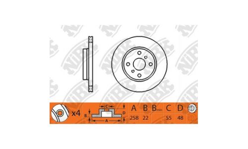 Тормозной диск NiBk, арт. RN1245