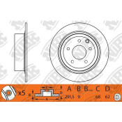 Тормозной диск NiBk, арт. RN1302 Тормозной диск NiBk, арт. RN1302