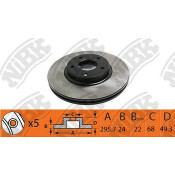 Тормозной диск NiBk, арт. RN1417