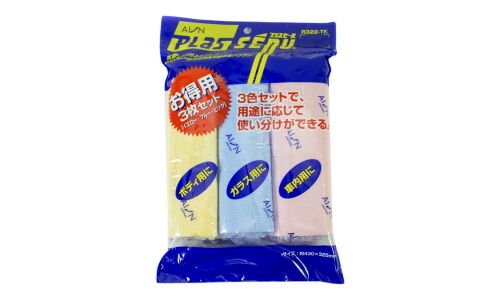 Салфетки Soft99 AION Plas Senu, для сбора воды, универсальная, 430х325мм, розовая, синяя, желтая, набор 3шт, арт. R322TK