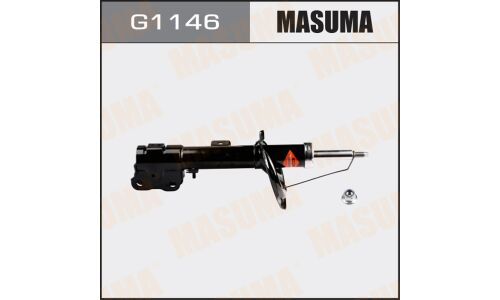 Амортизационная стойка Masuma газомасляная двухтрубная, передняя, левая, 1 шт, арт. G1146 (соответствует KYB 339125)