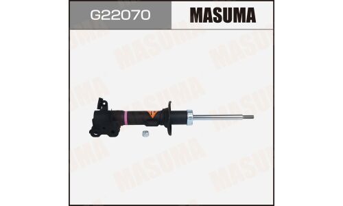 Амортизационная стойка Masuma, газомасляная, двухтрубная, передняя, левая, 1 шт, арт. G22070 (KYB 3320049)