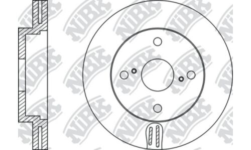 Диск тормозной NiBK
