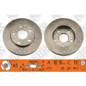 Тормозной диск NiBk, арт. RN1008