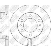Тормозной диск NiBk, арт. RN1446