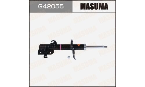 Амортизационная стойка Masuma, газомасляная, двухтрубная, передняя, левая, 1 шт, арт. G42055 (KYB 3340034)