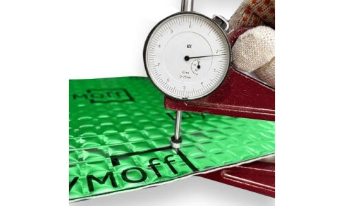 Вибропоглощающий материал Шумoff M2, толщина 2мм, 3.4кг/м², КМП 0.22, лист 370х270мм, арт. 0137001