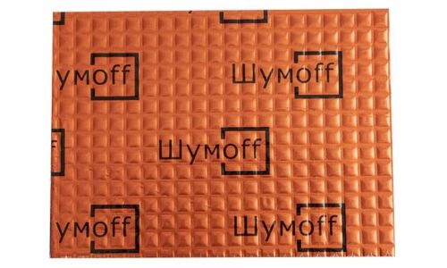 Вибропоглощающий материал Шумoff M3, толщина 3мм, 4.5кг/м², КМП 0.3, лист 370х270мм, арт. 0137002