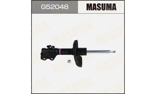 Амортизационная стойка Masuma, газомасляная, двухтрубная, передняя, левая, 1 шт, арт. G52048 (аналог KYB 3350027)