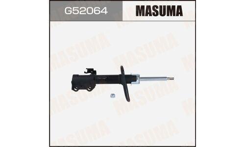 Амортизационная стойка Masuma, газомасляная, двухтрубная, передняя, левая, 1 шт, арт. G52064 (KYB 3350043)
