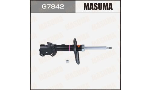 Амортизационная стойка Masuma, газомасляная, двухтрубная, передняя, правая, 1 шт, арт. G7842 (KYB 335821)