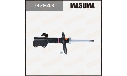 Амортизационная стойка Masuma, газомасляная, двухтрубная, передняя, левая, 1 шт, арт. G7843 (KYB 335822)