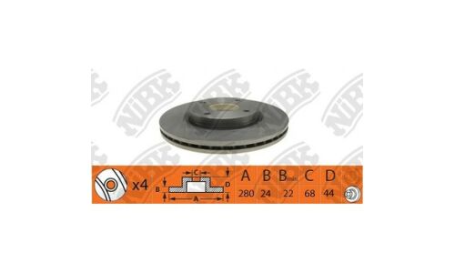 Тормозной диск NiBk, арт. RN1424