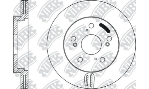 Тормозной диск NiBk, арт. RN1218