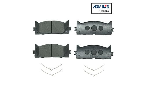Колодки тормозные дисковые Advics передние, комплект на ось (4 шт), арт. SN947