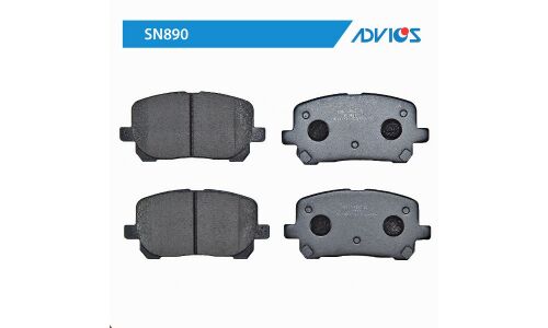 Колодки тормозные дисковые Advics передние, комплект на ось (4 шт), арт. SN890