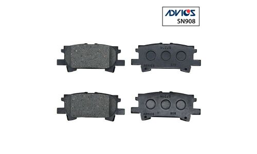 Колодки тормозные дисковые Advics задние, комплект на ось (4 шт), арт. SN908