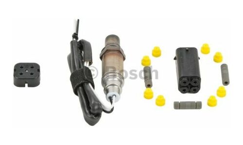 Датчик кислородный BOSCH LS02, универсальный, 3 провода, резьба M18x1.5, длина кабеля 680мм, с запатентованным коннектором, арт. 0 258 986 502