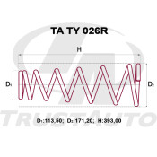Пружина подвески TrustAuto усиленная, задняя, арт. TA TY 026R