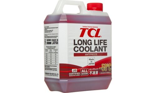 Антифриз TCL Long Life Coolant Red, LLC, красный, -50°C, 4л, арт. LLC01212