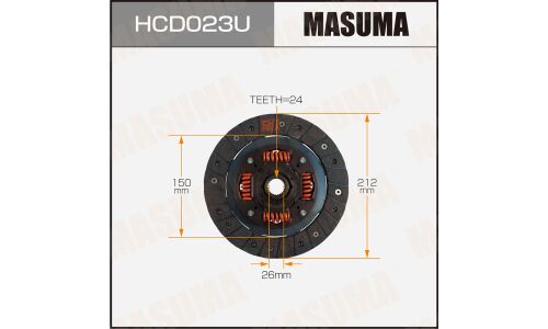 Диск сцепления  Masuma  212*150*24*26.0  (1/10)