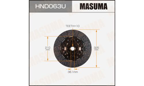 Диск сцепления Masuma (325х210х10х38.1мм), арт. HND063U
