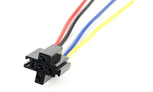 Реле автомобильное ACV RM37-1701, 12В(14В), 30/40А, 5-контактное, герметичный корпус, +колодка RM37-1702 в комплекте