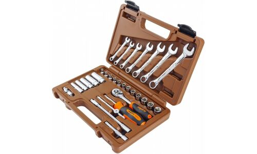 Набор инструментов Ombra, под размер 1/4", комплект 30 предметов, арт. 55482