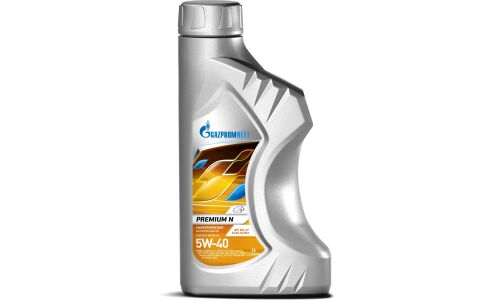 Масло моторное Gazpromneft Premium N 5w40, синтетическое, API SN/CF, ACEA A3/B3/B4, универсальное, 1л, арт. 253140422