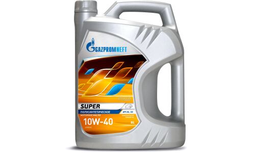 Масло моторное Gazpromneft Super 10w40, полусинтетическое, API SG/CD, универсальное, 5л, арт. 2389901319