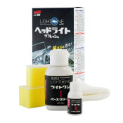 Полироль-реставратор фар Soft 99 Light One, с защитным покрытием на кремниевой основе, флакон 50+8мл (+2 губки и салфетка), арт. 03133 Полироль-реставратор фар Soft 99 Light One, с защитным покрытием на кремниевой основе, флакон 50+8мл (+2 губки и салфетка), арт. 03133