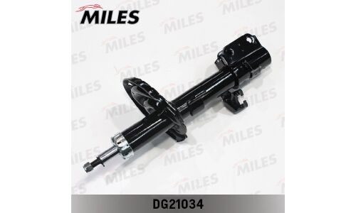 Амортизатор Miles газомасляный двухтрубный, передний, правый, 1 шт, арт. DG21034