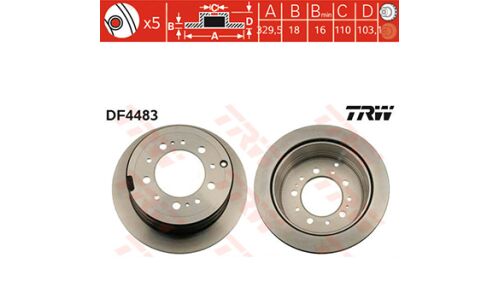 Тормозной диск TRW, арт. DF4483